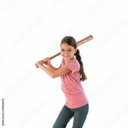 girl with a baseball bat