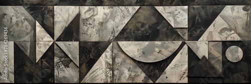 Wallpaper Mural Ancient surreal meander roman, greek geometric patterns on marble. Luxurious stone designs and patterns on a rich marble background, exuding elegance and classical style Torontodigital.ca