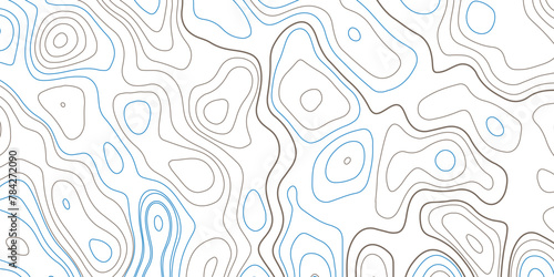Outdoor pattern of topographic line map. Vector line pattern. Travel and navigation, cartography design element. Vector illustration