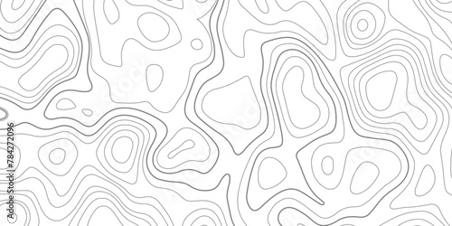 Outdoor pattern of topographic line map. Vector line pattern. Geographic terrain grid, relief height elevation. Ground path pattern. Vector art