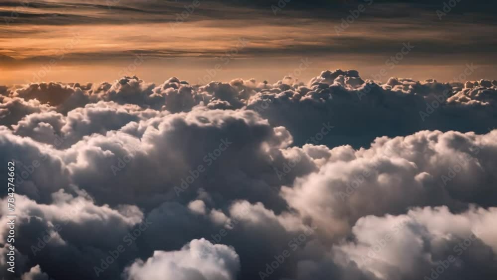 Expanse of clouds with sunlight, beautiful sky Expanse of clouds with sunlight, beautiful sky
