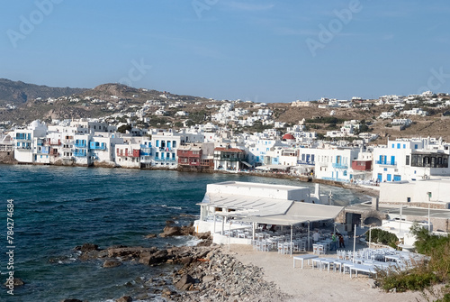 Mykonos Waterfront with Iconic Cycladic Architecture