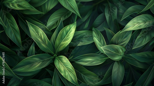 Abstract leaves in the background, a design that mimics natural textures. Bright green artwork, a depiction of plant life.