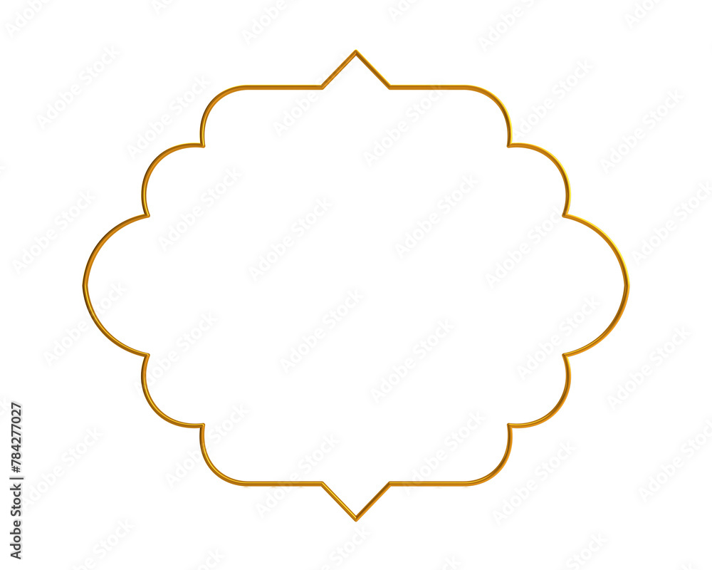 Decorative Islamic Frame, golden frame, decorative frame Decorative Islamic Frame, golden frame, decorative frame