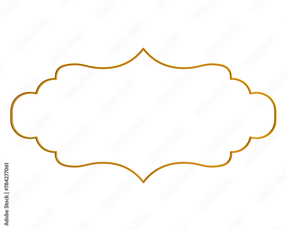 Decorative Islamic Frame, golden frame, decorative frame Decorative Islamic Frame, golden frame, decorative frame