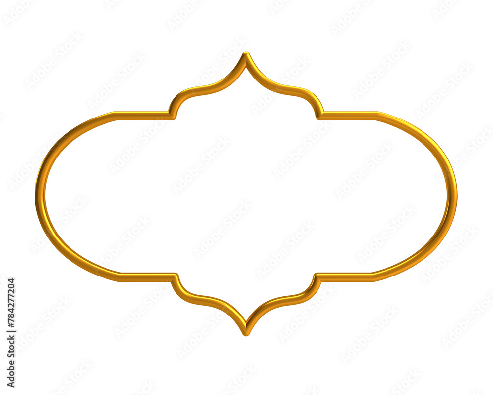 Decorative Islamic Frame, golden frame, decorative frame Decorative Islamic Frame, golden frame, decorative frame