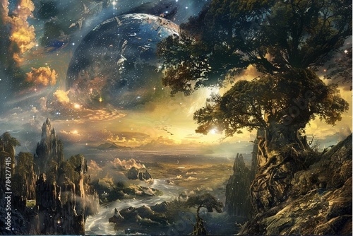 High fantasy: the world exists here and now, within ourselves and in everything we see and do. Philosophy photo