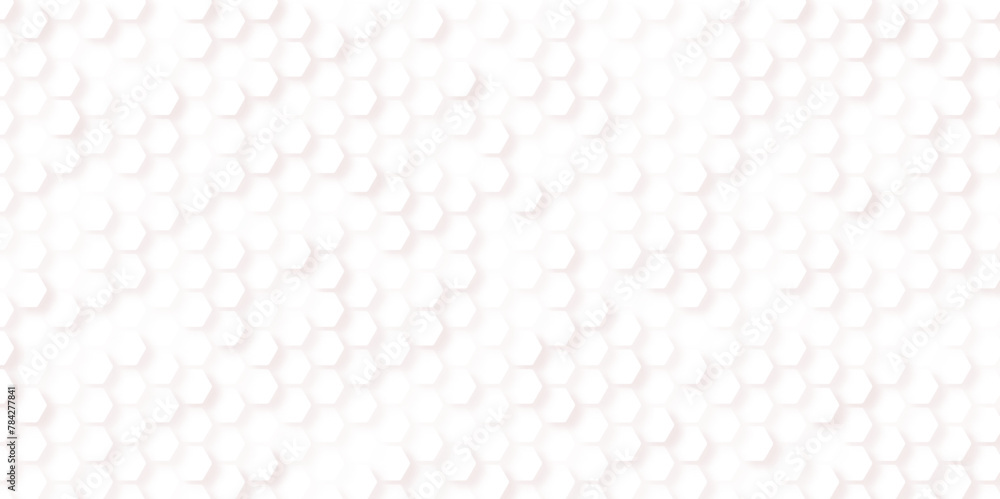 The shape of hexagon concept design abstract technology background vector. Abstract geometric seamless white hexagon pattern art. The shape of hexagon concept design abstract technology background vector. Abstract geometric seamless white hexagon pattern art.