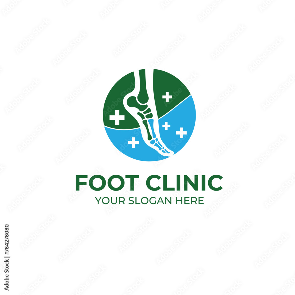 PODIATRY LOGO, FOOT HEALTH, FOOT JOINT HEALTH, FOOT CARE. VECTOR ILLUSTRATION PODIATRY LOGO, FOOT HEALTH, FOOT JOINT HEALTH, FOOT CARE. VECTOR ILLUSTRATION