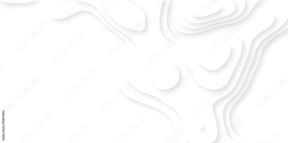 Modern paper cut vector art of abstract soft white origami waves background. Abstract paper cut white background. Topographic canyon map light relief texture Modern paper cut vector art of abstract soft white origami waves background. Abstract paper cut white background. Topographic canyon map light relief texture