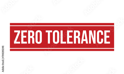 Zero Tolerance Rubber Stamp Seal Vector