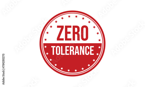 Zero Tolerance Rubber Stamp Seal Vector