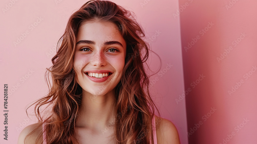 Beautiful woman's emotional face on a plain background. A spectacularly depiction of elegance and charm. Beautiful woman's emotional face on a plain background. A spectacularly depiction of elegance and charm.