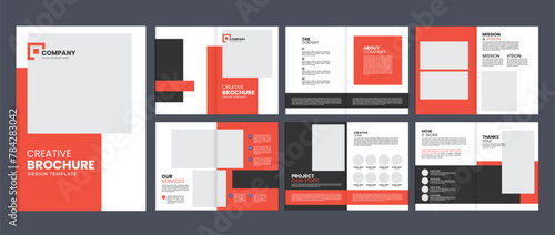 company business brochure magazine design template, profile brochure for creative annual report business proposal brochure template design 