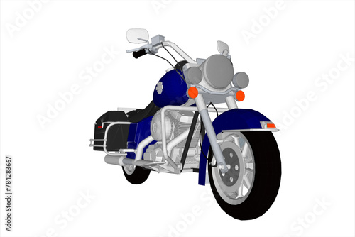 Harley Davidson vector illustration design on white background