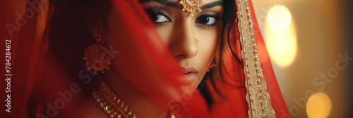 Portrait of a happy Hindu girl bride © Aida