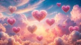 Hearts made of clouds