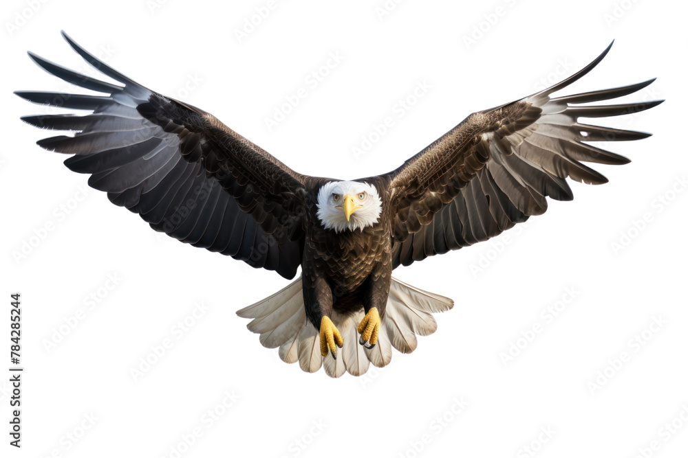 Obraz premium Eagle flying , Isolated on transparent background.
