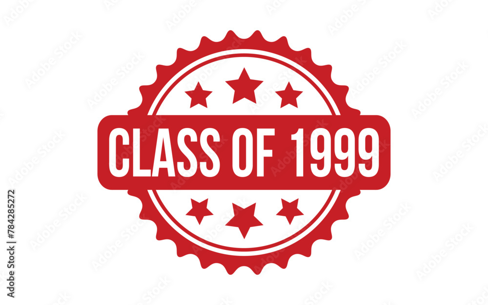 Obraz premium Red Class of 1999 Rubber Stamp Seal Vector