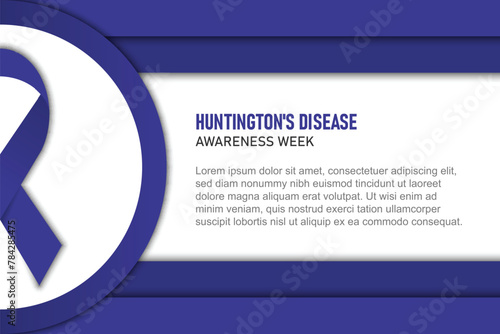 Huntingtons Disease Awareness Week background.