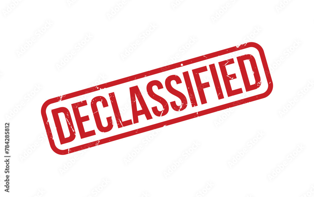 Red Declassified Rubber Stamp Seal Vector Red Declassified Rubber Stamp Seal Vector