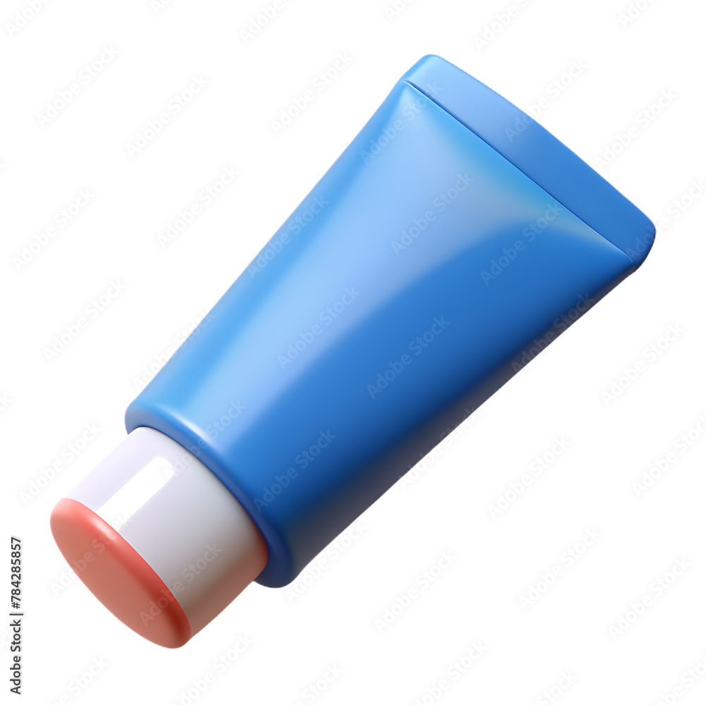 Toothpaste or cream in tube isolated on transparent background Toothpaste or cream in tube isolated on transparent background