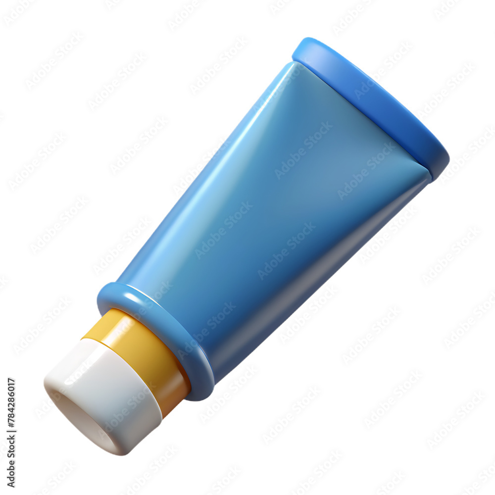 Toothpaste or cream in tube isolated on transparent background Toothpaste or cream in tube isolated on transparent background