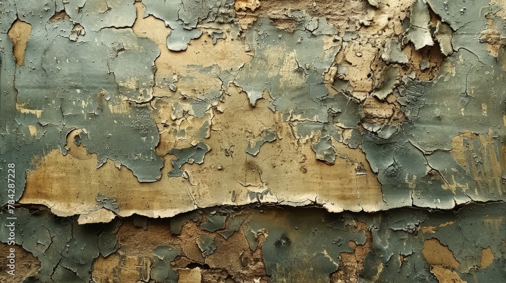 Close up of peeling paint on a wall Close up of peeling paint on a wall