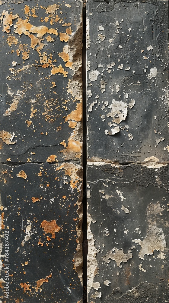 Close up of a wall with peeling paint Close up of a wall with peeling paint