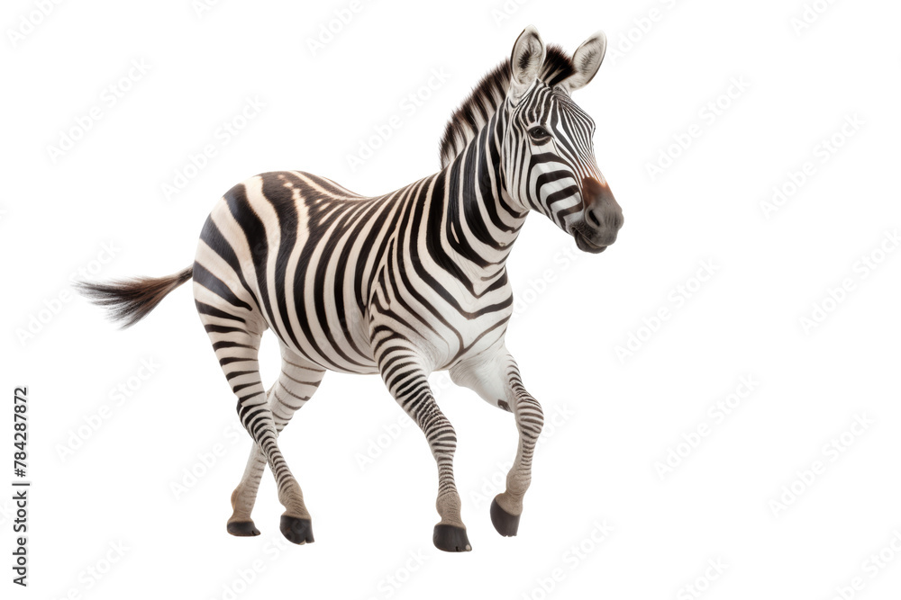 Zebra running, isolated on transparent background. Zebra running, isolated on transparent background.