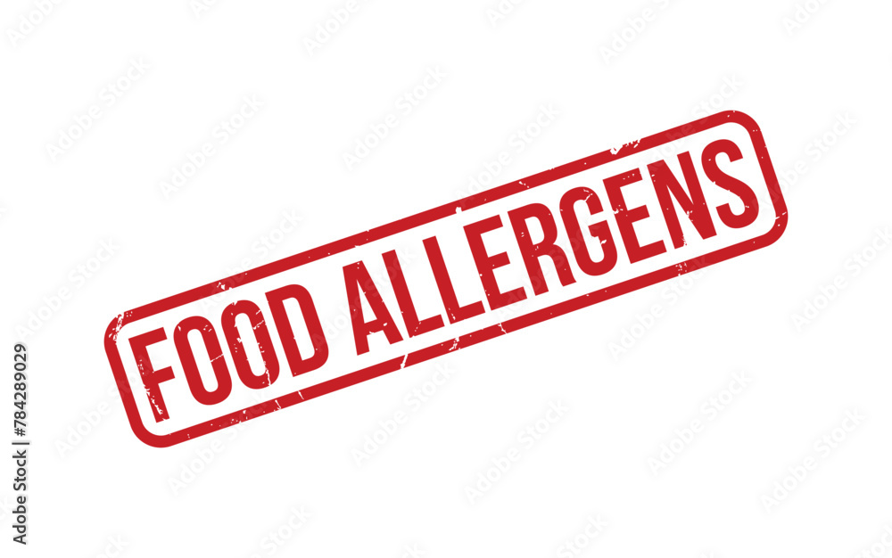 Red Food Allergens Rubber Stamp Seal Vector Red Food Allergens Rubber Stamp Seal Vector