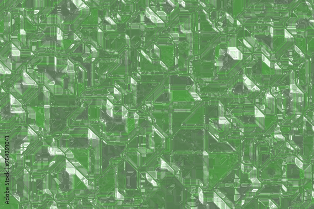 creative green techno optic pattern computer graphics backdrop illustration