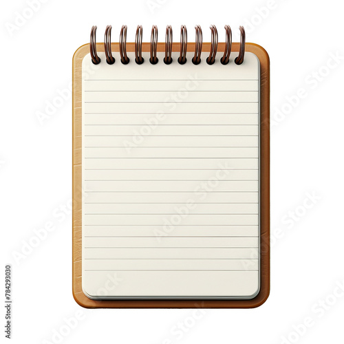 3d rendered notepad document management to-do list planner in yellow color with pencil isolated on a transparent background