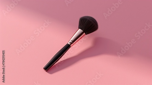 Brush makeup cosmetic black wood for face blush powder pretty look style