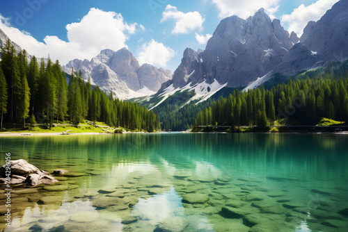 lake in the mountains © PZ Studio