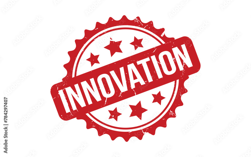 Innovation rubber grunge stamp seal vector