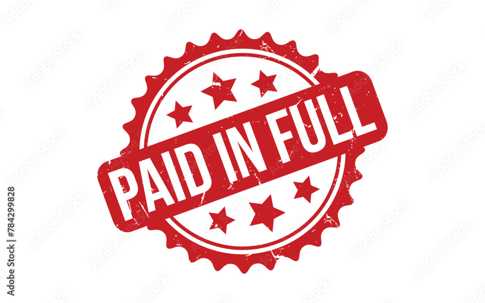 Paid In Full rubber grunge stamp seal vector Paid In Full rubber grunge stamp seal vector