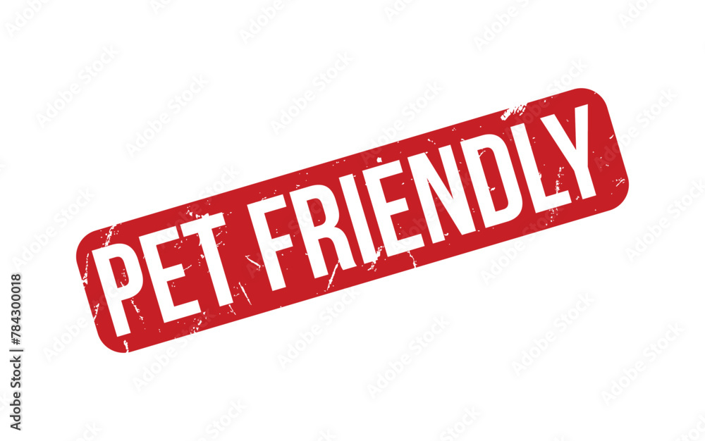 Pet Friendly rubber grunge stamp seal vector Pet Friendly rubber grunge stamp seal vector