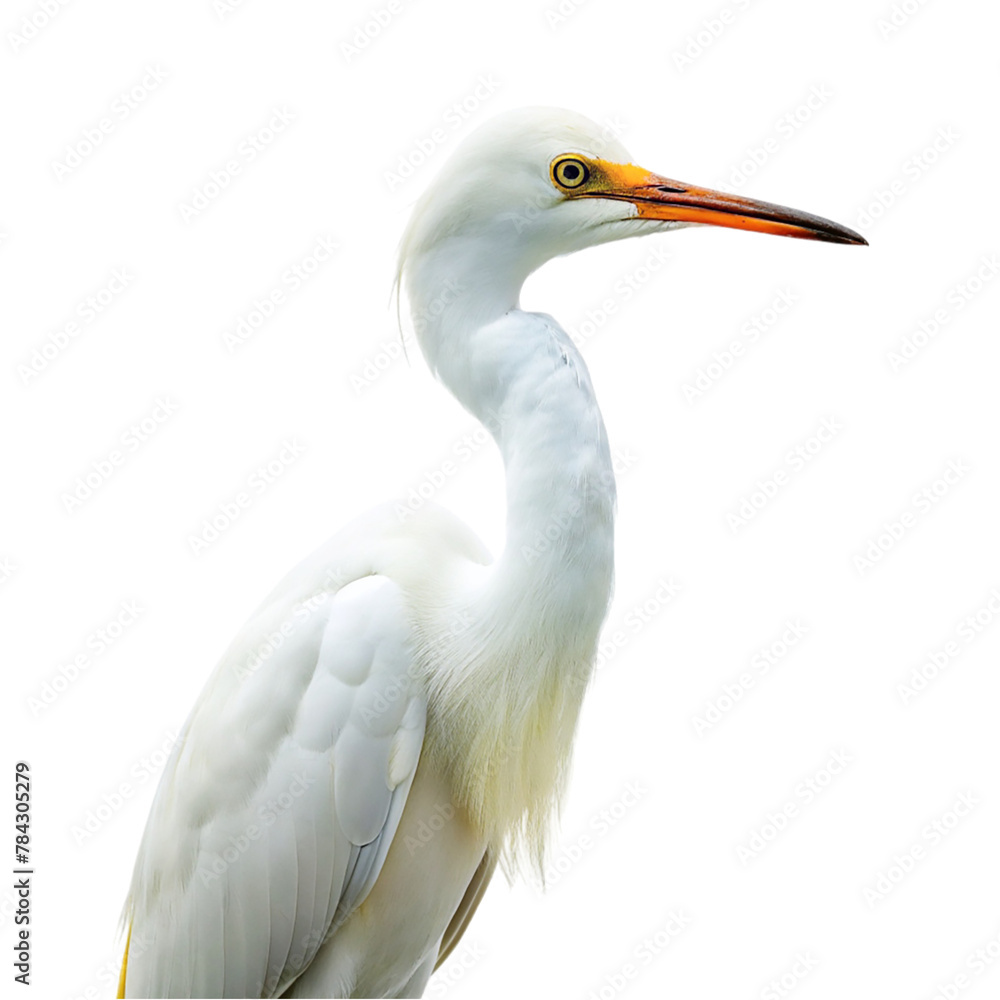 Egret isolated on transparent background Egret isolated on transparent background