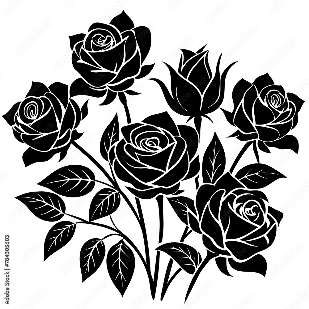 black and white roses black and white roses