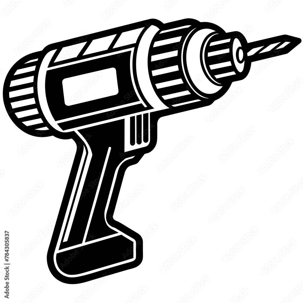 electric drill isolated on white background electric drill isolated on white background