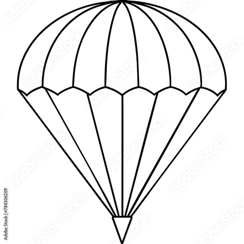 illustration of a parachute