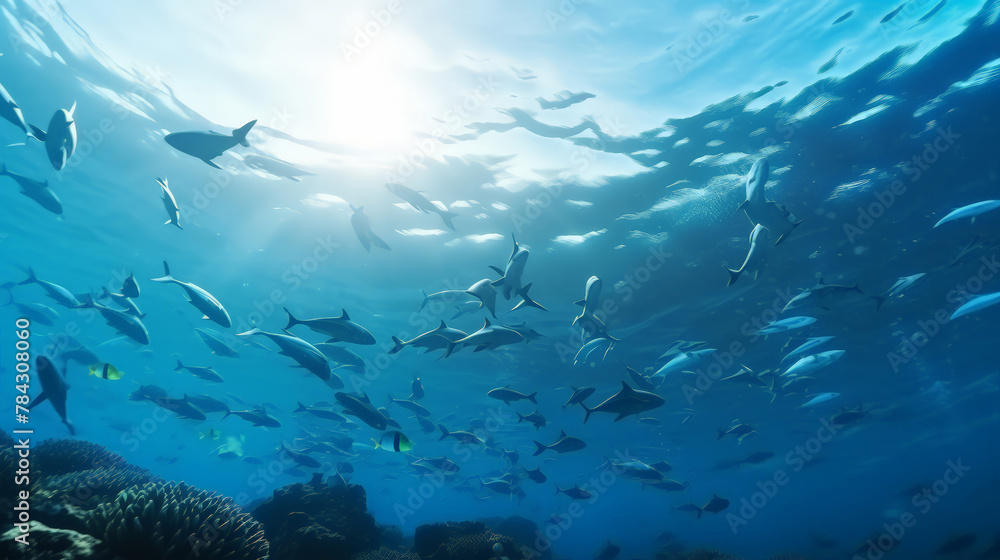 Background of Blue Sea and Oceans Waves, world Oceans day, save the Oceans, save the water, Environmental day.. Background of Blue Sea and Oceans Waves, world Oceans day, save the Oceans, save the water, Environmental day..