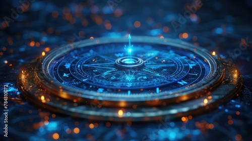 Mystical Compass on Cosmic Background