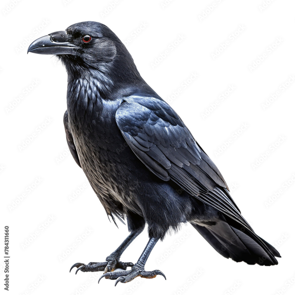 Obraz premium Raven isolated on transparent background