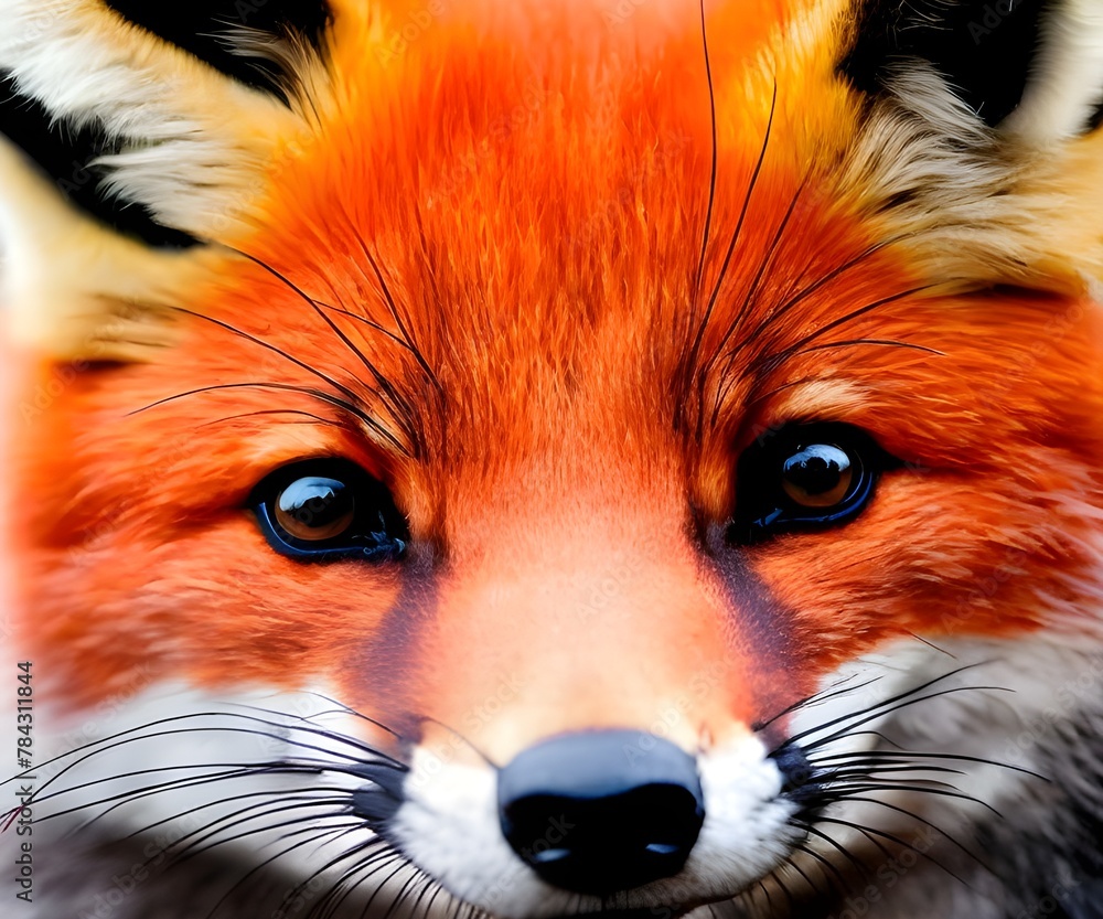 Obraz premium red fox portrait
