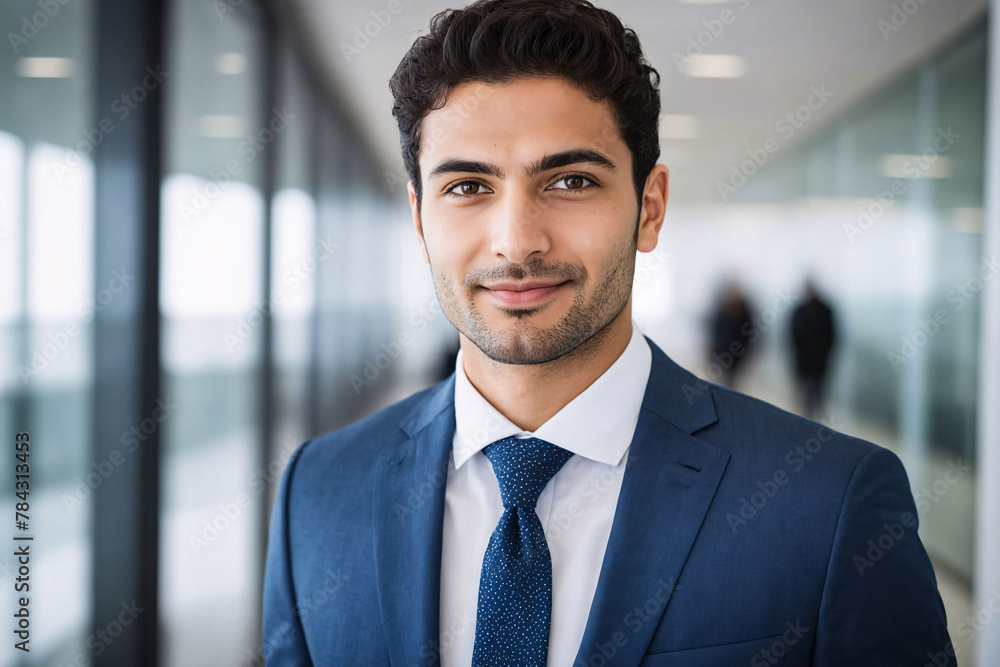 young age middle eastern businessman standing in hallway of modern office, successful arabic business man portrait, saudi corporate manager, assistant to ceo, starter newcomer young age middle eastern businessman standing in hallway of modern office, successful arabic business man portrait, saudi corporate manager, assistant to ceo, starter newcomer