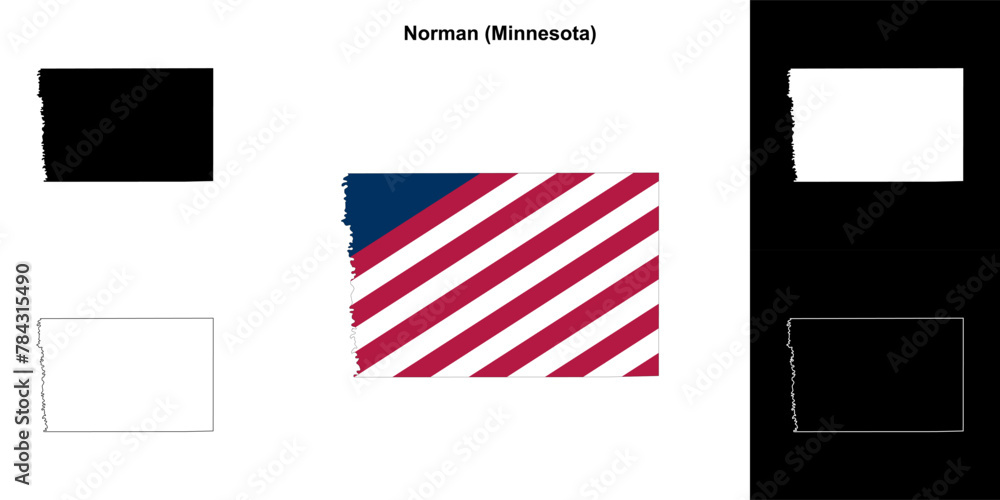 Norman County (Minnesota) outline map set Norman County (Minnesota) outline map set