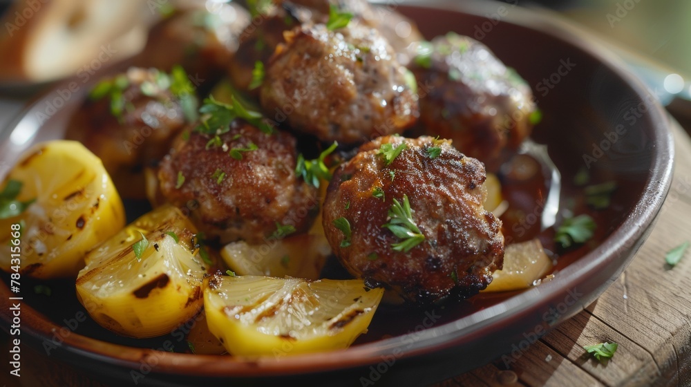 Kjøttboller - traditional Norwegian meatball patties.