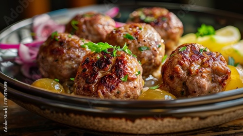 Kjøttboller - traditional Norwegian meatball patties.